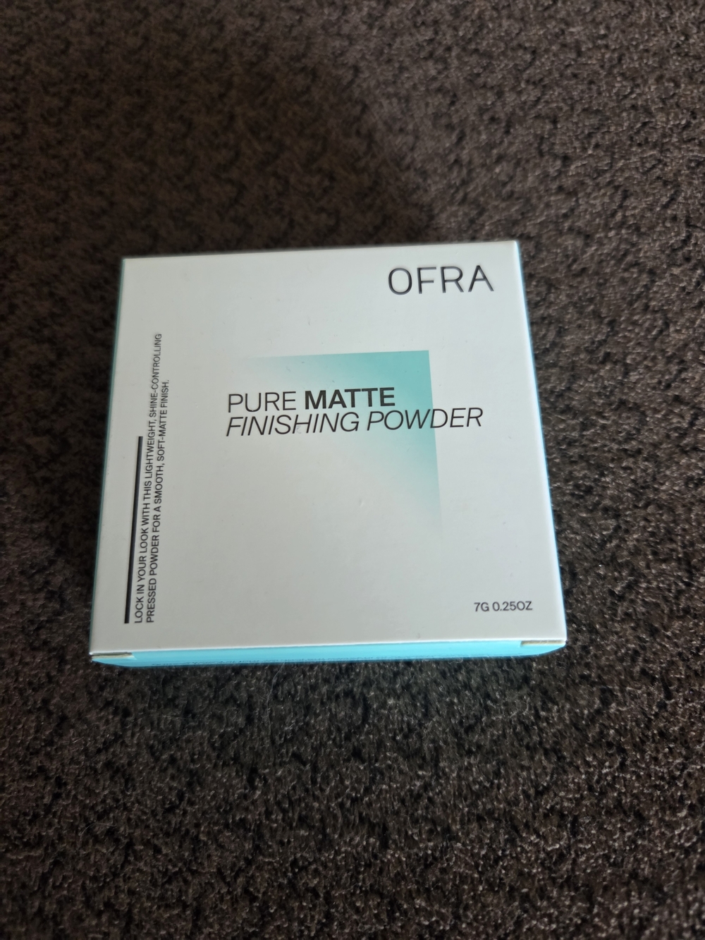 OFRA Pure Matte Finishing Powder - White & Teal Packaging